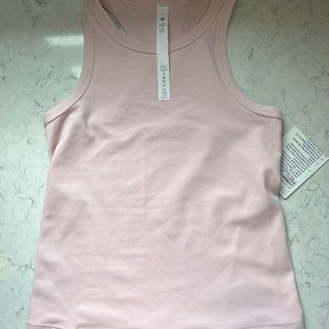 lululemon Align Waist Length Racerback Size 4 light pink